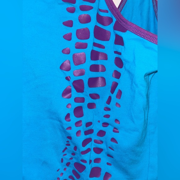 Zumba Fitness Teal and Purple Tank Top - Picture 6 of 6
